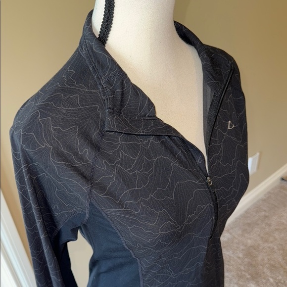 Paradox Pullover Merino Wool Blend Base Layer 1/4 Zip Black Grey Women's Size S - Picture 5 of 14